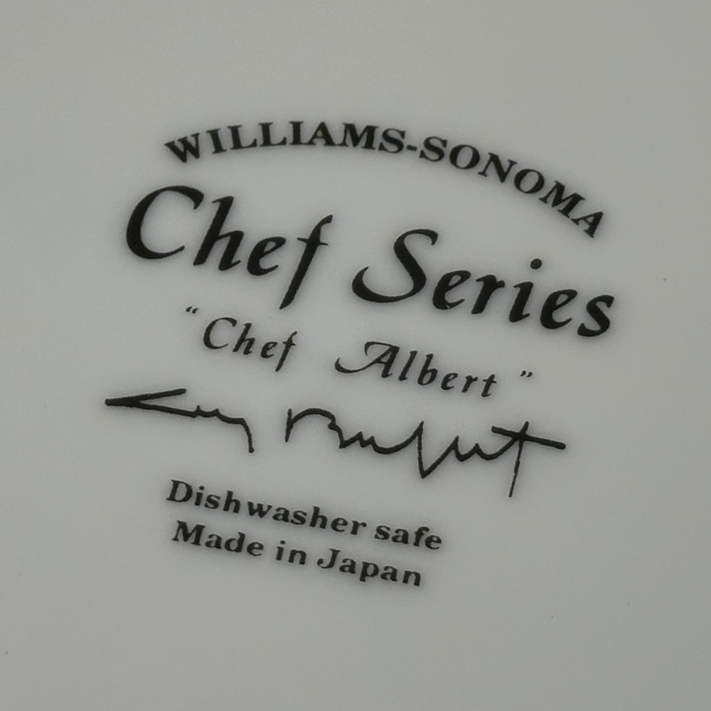 Williams Sonoma Chef Series Dinner Plates Set of 4 Japan Bistro Chef Porcelain‎ - Picture 10 of 12